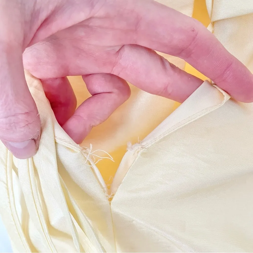 NWT Sophia Tolli Lemon yellow strapless dress Sz 4 - Image 9