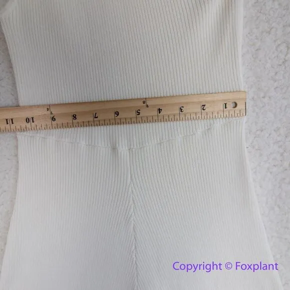 New! Free‎ People Waverly Sweater One-Piece Jumpsuit in white, size XS - Image 8