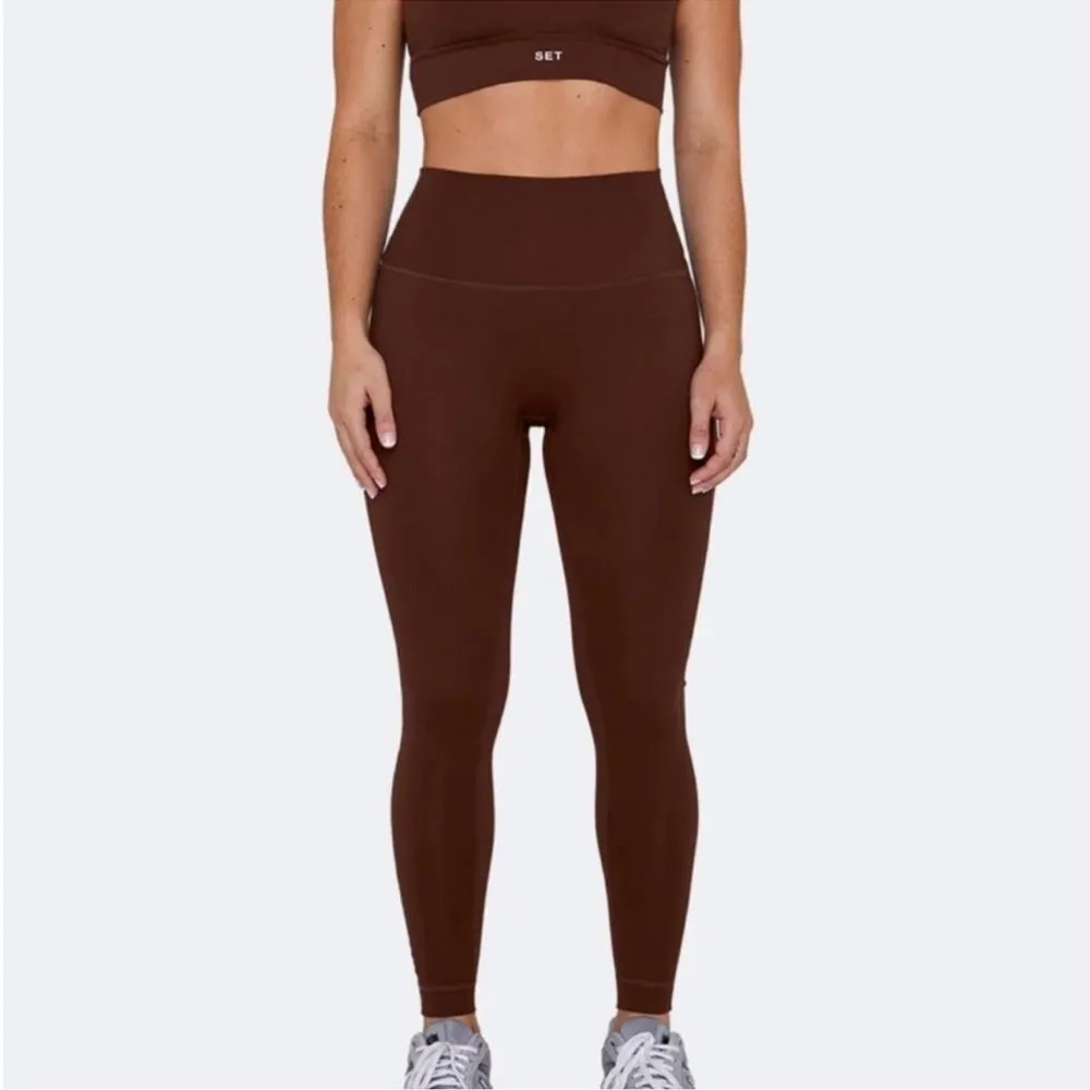 SET Active Luxform Leggings Coco Brown Size Small Leggings Luxury Active Tights - Image 2