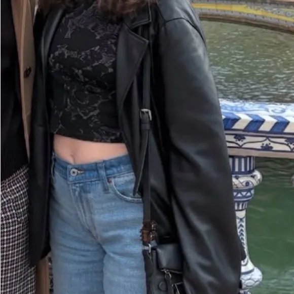 Urban Outfitters  Black Leather Jacket - Image 3