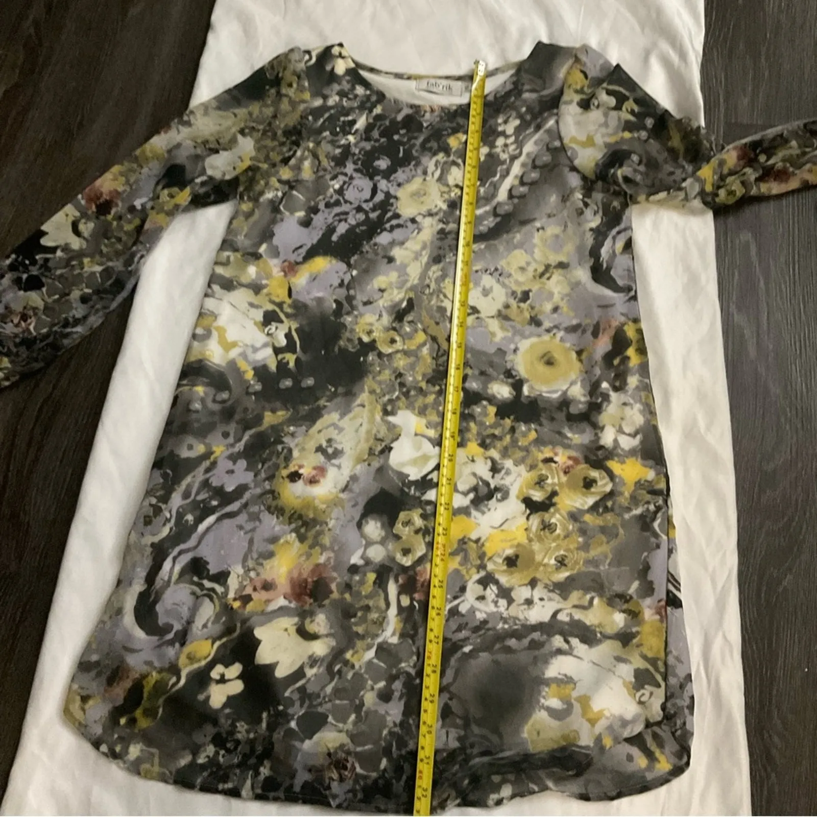 Fab’rik White Collection Floral Shift Midi Dress S Cottagecore Dopamine Fairy - Image 8