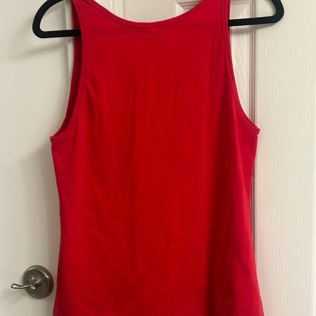 Bella Canvas Red Baseball Tank Top - Image 5