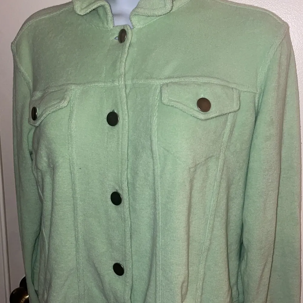 - Forenza lime green terry cloth 2 piece lounge set - Image 2