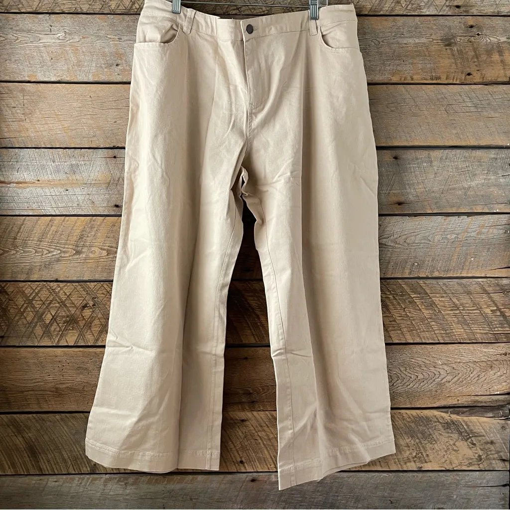 PACT Organic Cotton Twill Wide Leg Pants 3XL Eco - Image 3