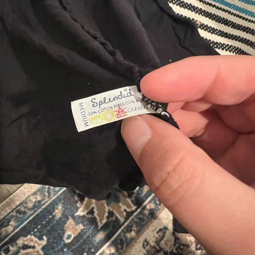 Splendid  medium black cardigan - Image 6