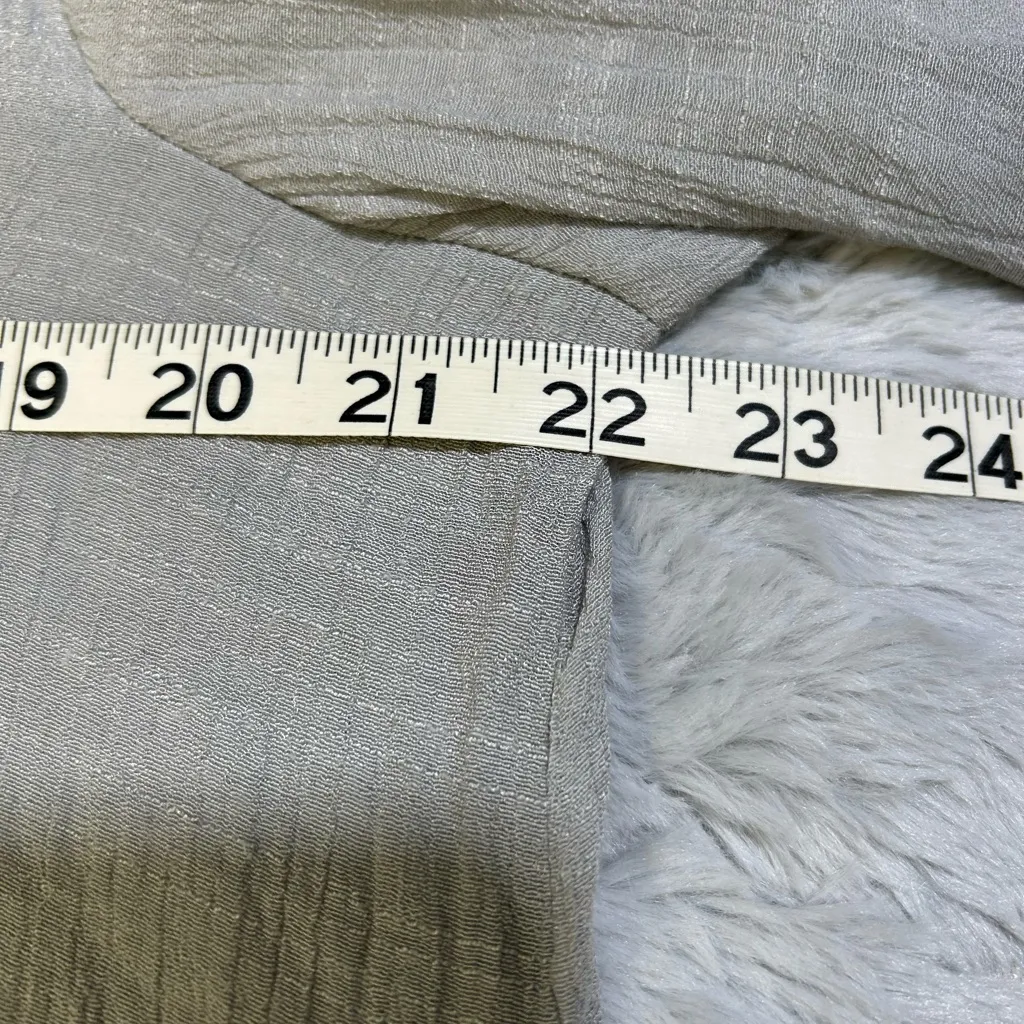 Melissa Paige Light Gray Embroidered Blouse - Image 5