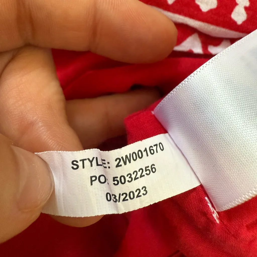 VINEYARD VINES Vineyard Tile Ruffle Top in Lighthouse Red – Medium - Image 9