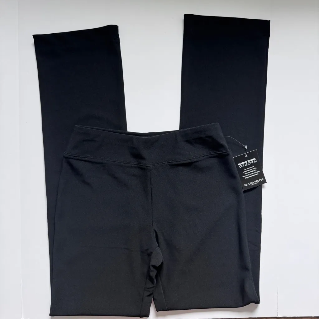 Boston Proper Black Beyond Travel High Rise Pant Size Small Long NWT - Image 2