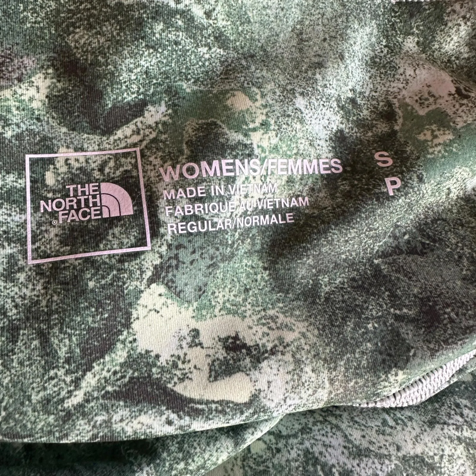 THE NORTH FACE Elevation 7/8 Lime Cream Leggings Womens Small - Image 3