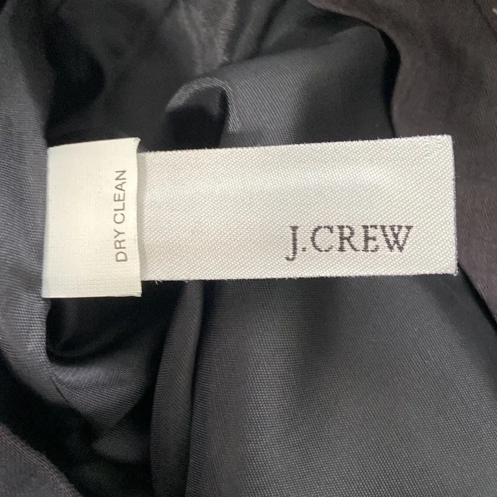 J Crew Women’s Navy Blue Wool Pinstripe Pencil Skirt Size 2 - Image 5