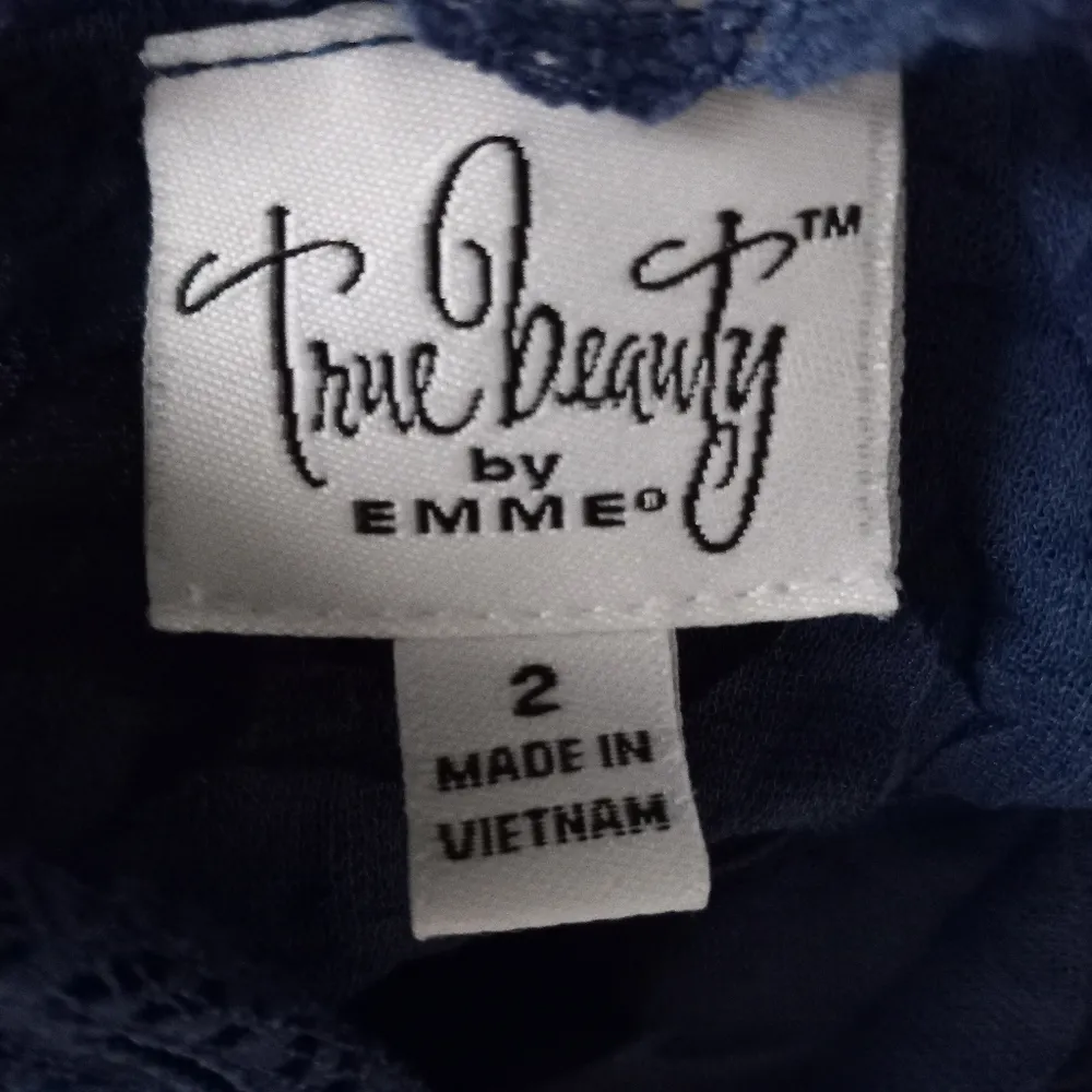 True Beauty by Emme 2X Crushed Camisole Lace Trimmed Top in Slate Blue Plus - Image 5