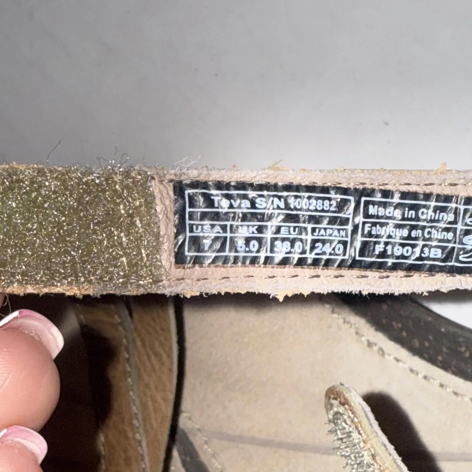 Teva Ventura Rugged Gorpcore Outdoor Adventure Boho Strappy Wedge Sandals Size 7 - Image 10