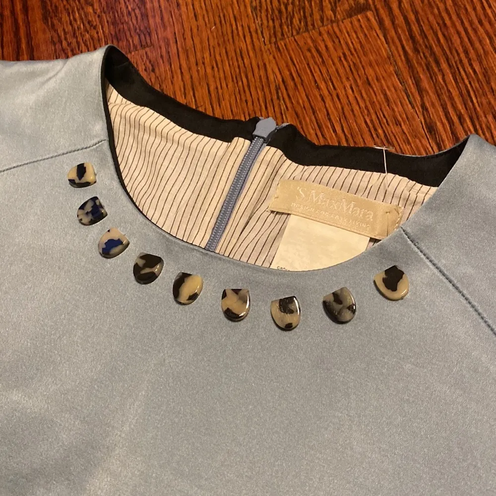 Max Mara Light Blue Mod Shift Dress - Image 2