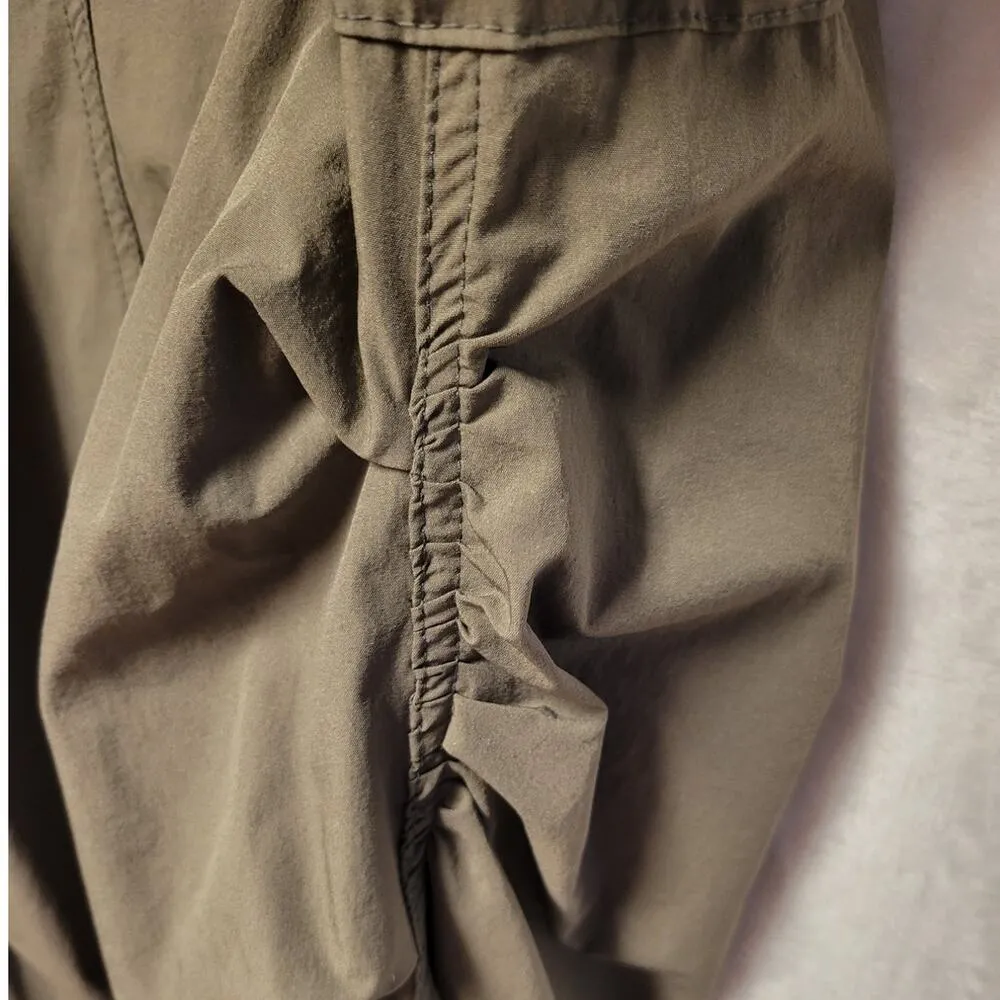 Olive Army Green Cargo Midi Skirt Utility Grunge Military Lagenlook Women's M Size M - Image 3