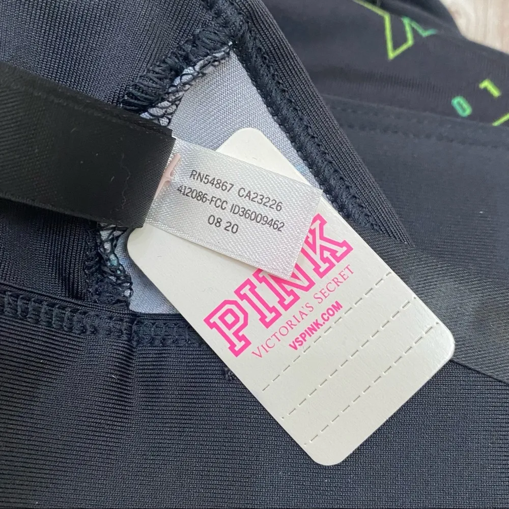 Victoria’s Secret PINK Active Ultimate Sports Bra Rainbow Love Pink Logo Size S - Image 7