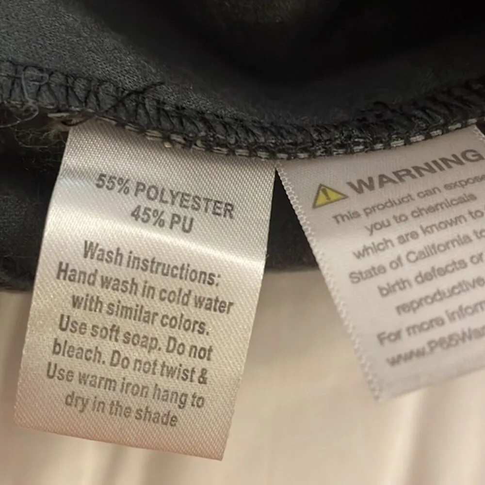 Windsor Black Faux Leather Paper Bag Shorts Womens Size Small NEW - Image 8