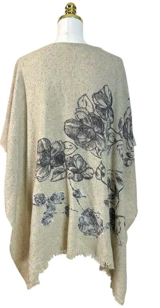 Anthropologie Petanu by Pashma Cashmere Wool Cardigan Shawl One Size Art to Wear - Image 2