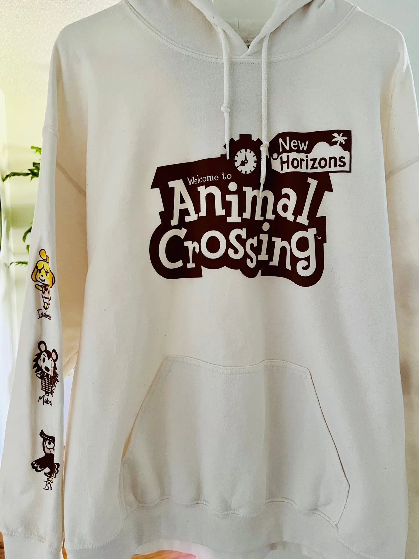Animal Crossing White Hoodie Size L - Image 2