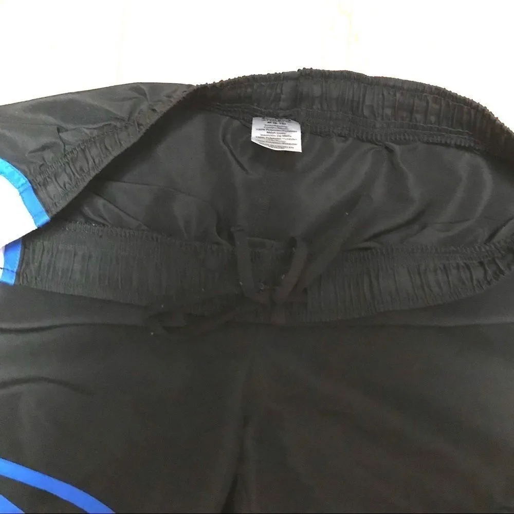 Athletic Works Black Biker Striped Shorts Medium - Image 6