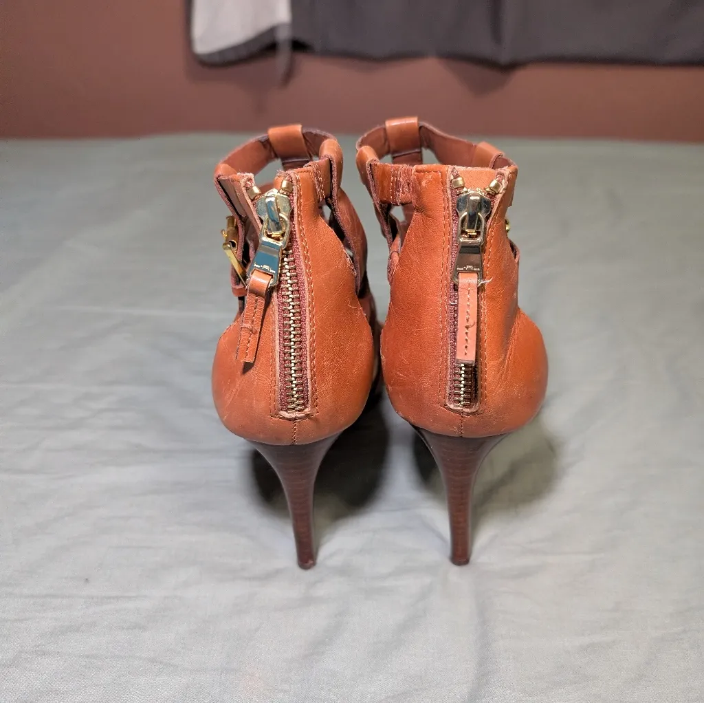 Ralph Lauren Mya Caged Heels W8 Brown - Image 6