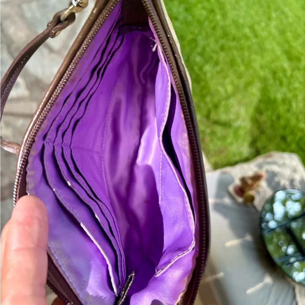 Coach Tan Signature Pleated Wristlet
FIRM ON PRICE - Image 2