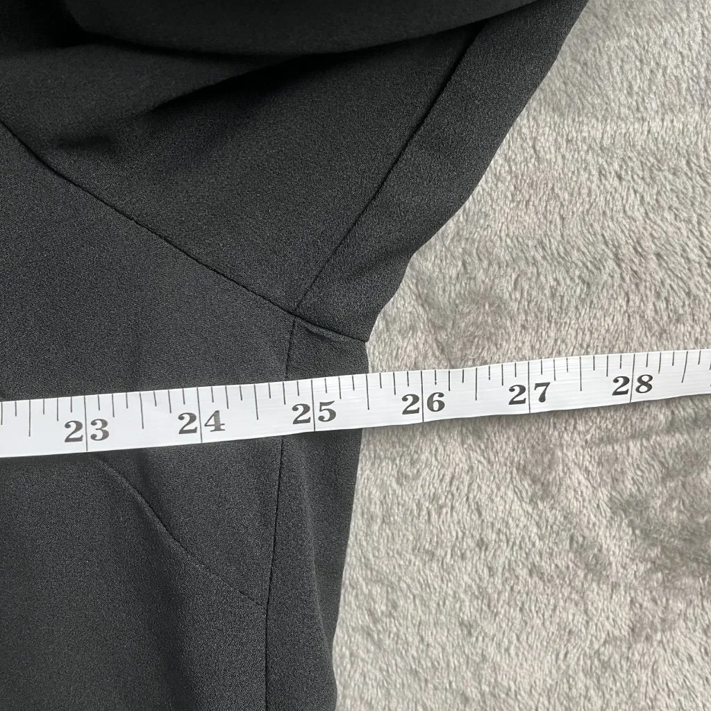 KUT From The Kloth Button Down Blouse Women's 1X Black Sheer Long Sleeve Gothic - Image 7