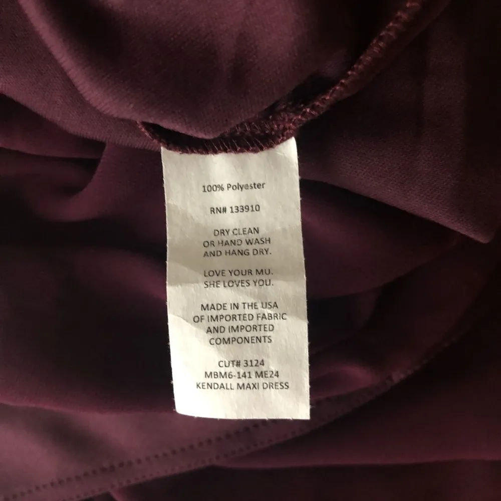 SHOW ME YOUR MUMU Kendall Merlot Maxi Dress XXS - Image 7