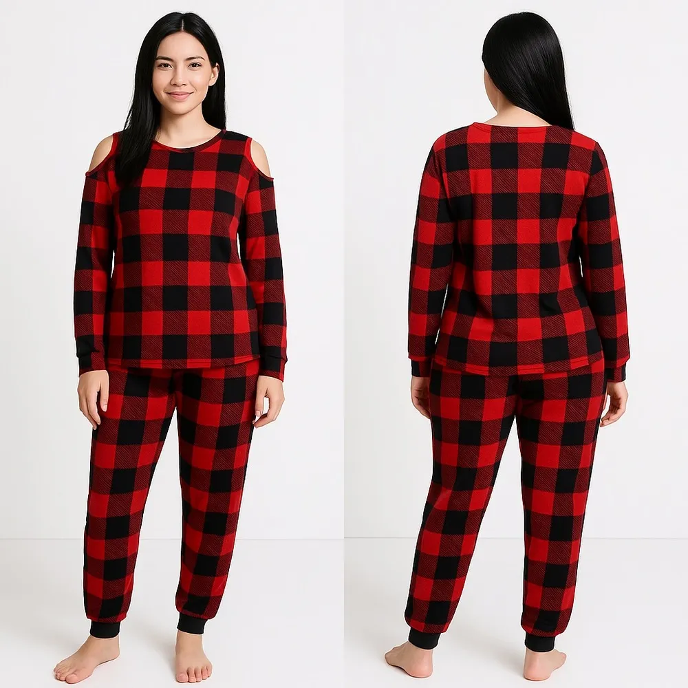 Secret Treasures Buffalo Plaid Fleece Pajamas Size 3X - Image 2