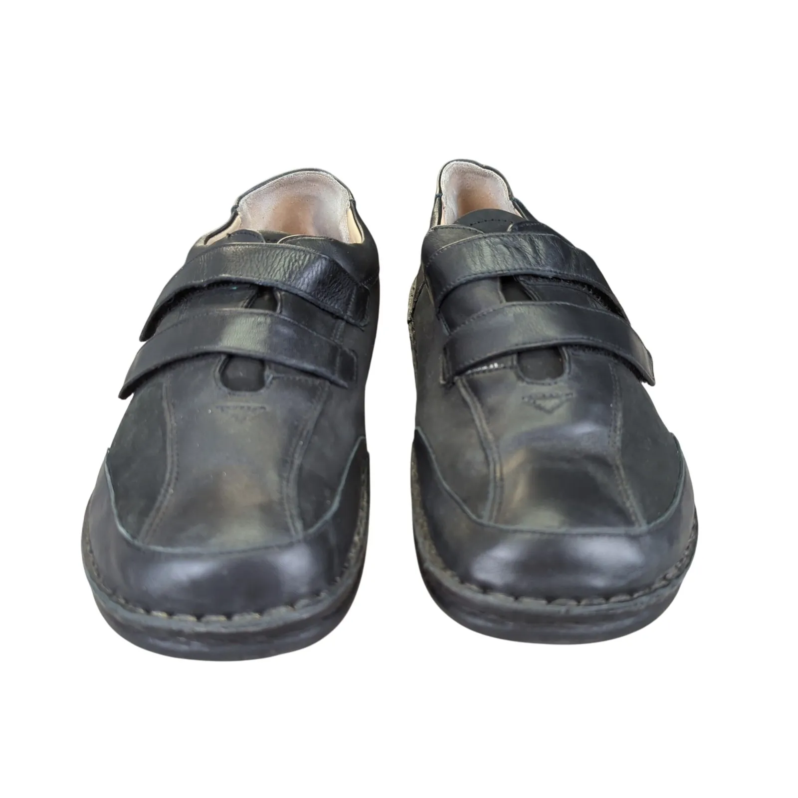 Finn Comfort Aachen Double Strap Black Leather Walking Shoes Womens 11 - Image 3