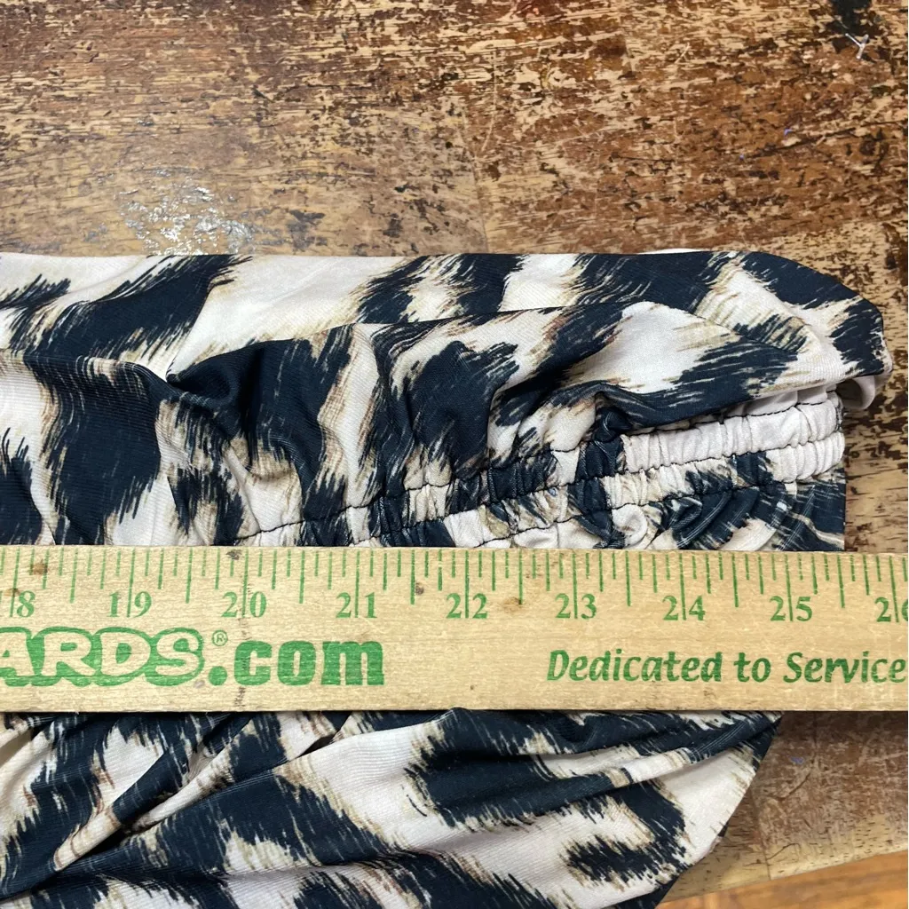 NEW MARIA CHER moreno mich midi dress in‎ ethnic ecru XS Black - Image 9