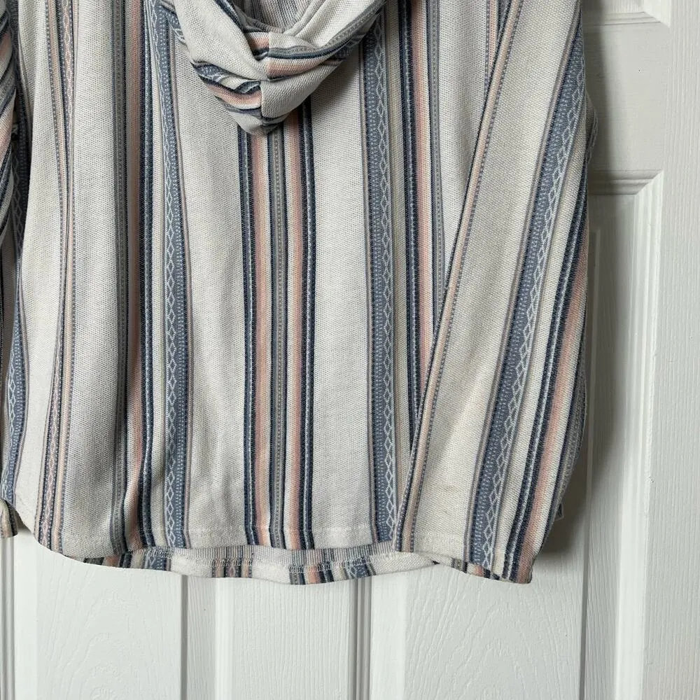 Wallflower Hooded Thin Striped Sweater - Size L - Image 7