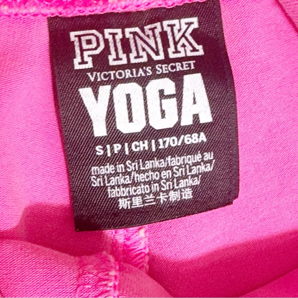 Victoria’s Secret PINK Hot Pink Yoga Shorts 5” Inseam Size S - Image 3