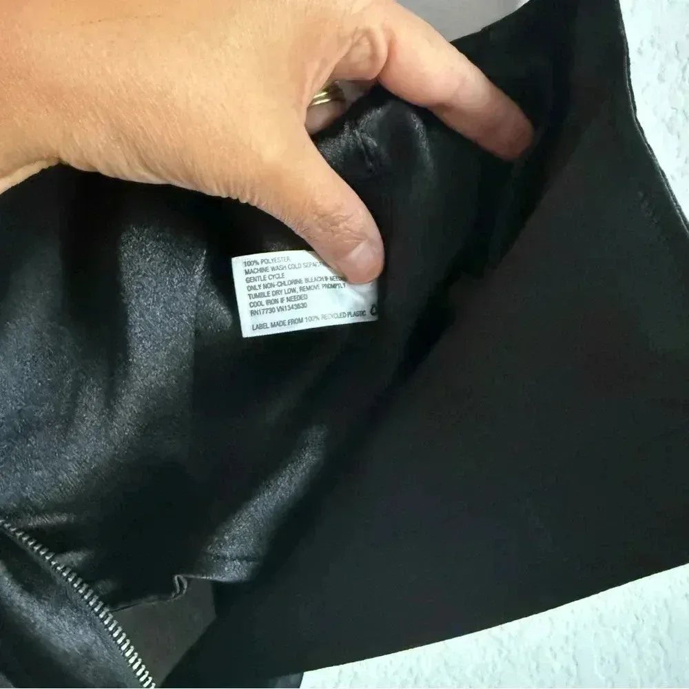 Future Collective Kahlana Barfield Brown‎ Pointed Front Zip Black Bustier Size 0 - Image 4