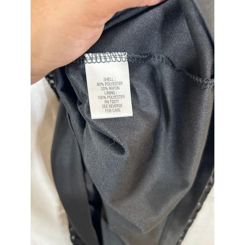 Vintage Slip Dress Medium Black Lace Sheer Maxi Witchy Goth Y2K - Image 10