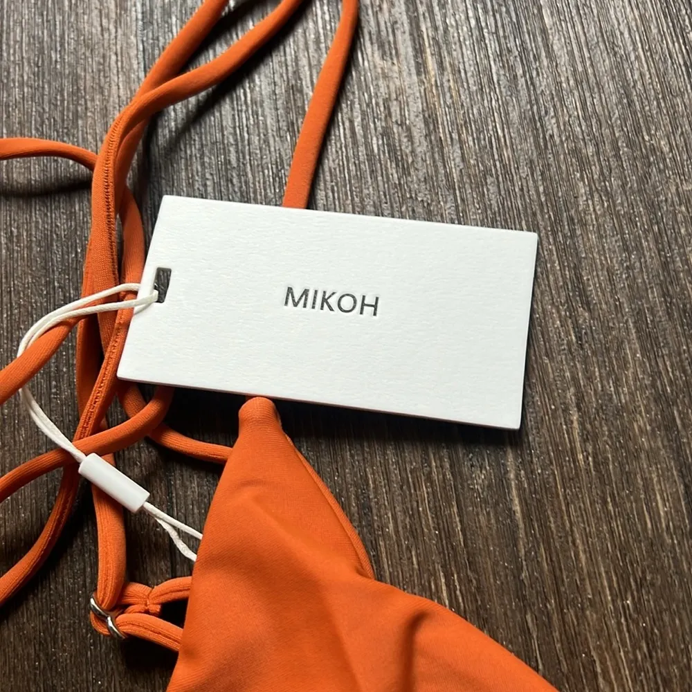 Mikoh  Orange Triangle Bikini Top - Image 2