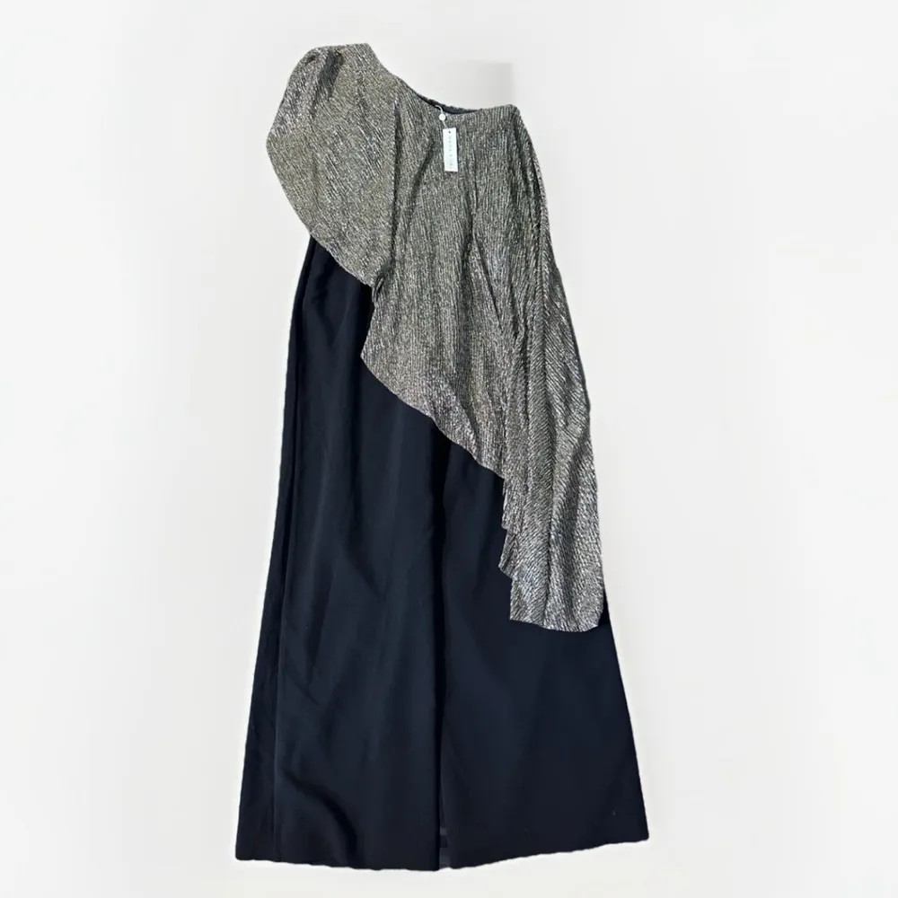 NWT Trina Turk Pants & Jumpsuits Eastern Luxe Koi Black Metallic Jumpsuit Size 6 - Image 5