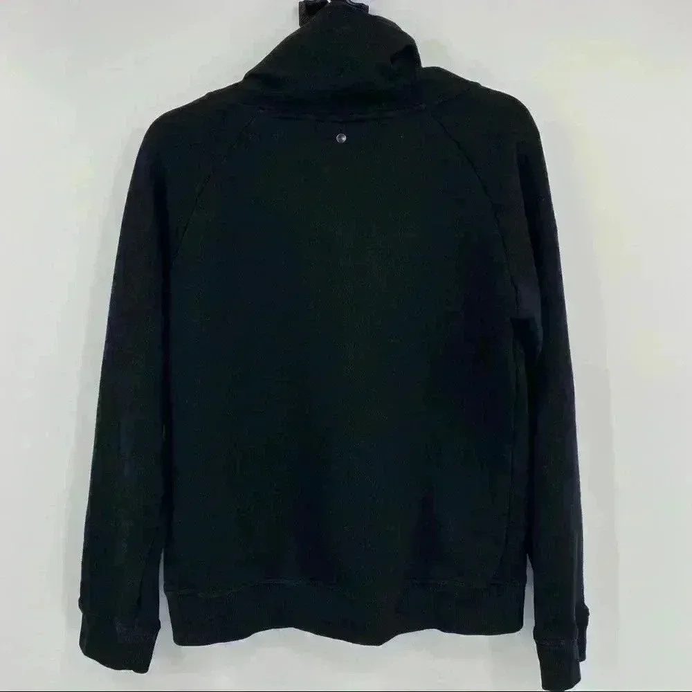 Z by Zella Full Effect Women's Black Zip Activewear Casual‎ Sweater Size L - Image 4