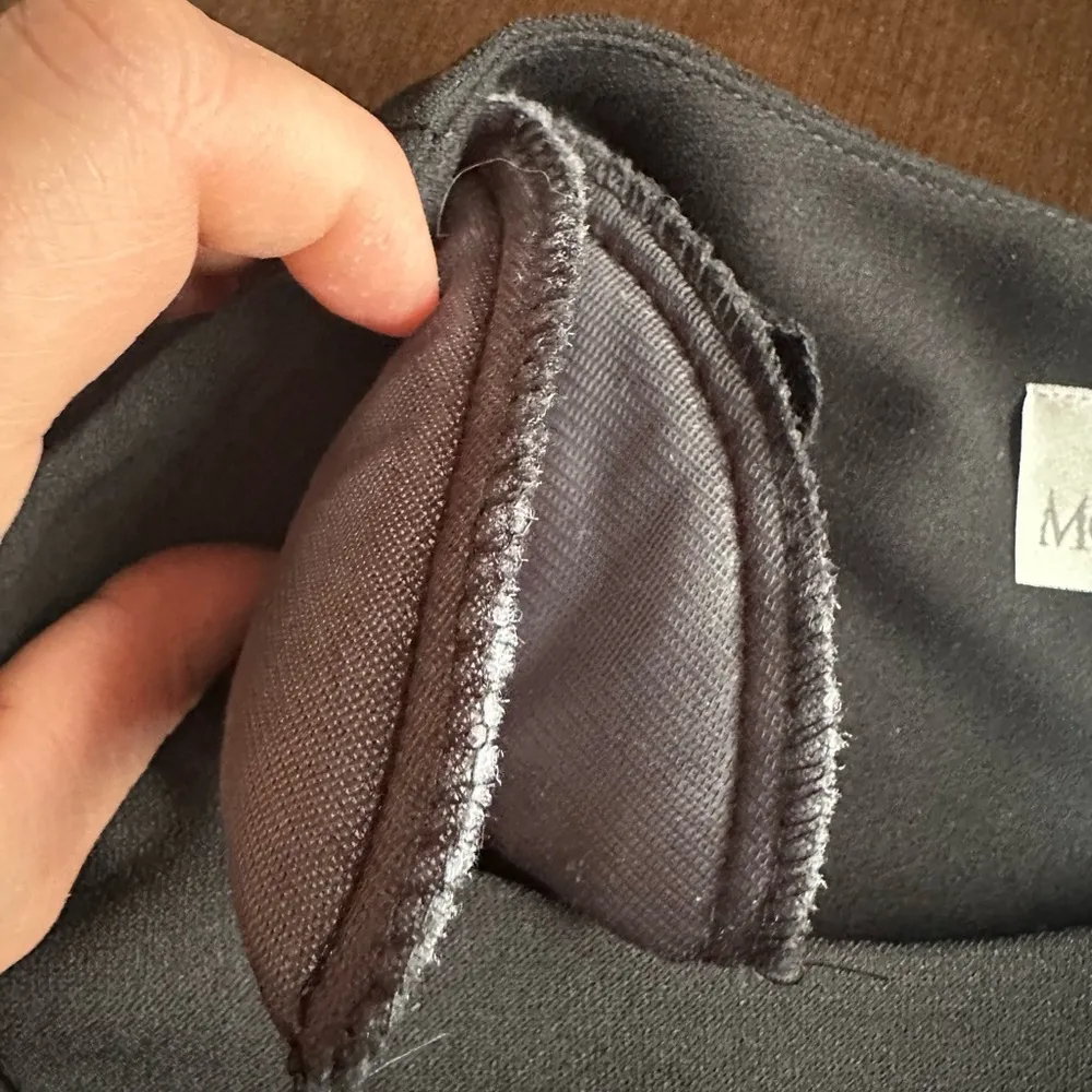 Motherhood Black Shorts Sleeves & Shoulder Pads. Dress. Tie In Back. Sz M. - Image 12