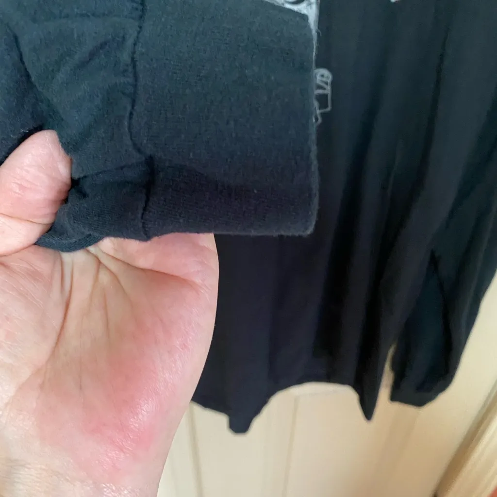 Anvil Long Sleeve Tee - Black - Image 6