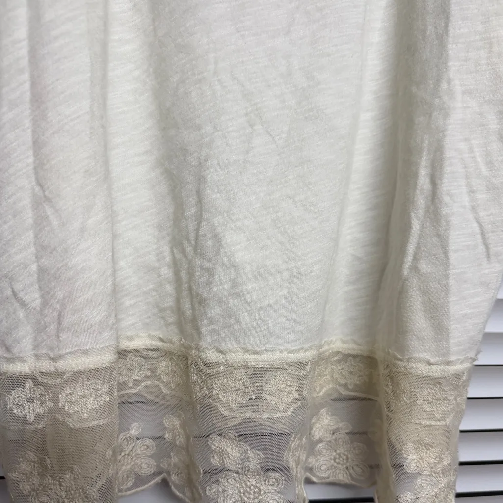 American Eagle Outfitters Tank Top Embroidered Lace Floral Y2K Fairy Festival - Image 2