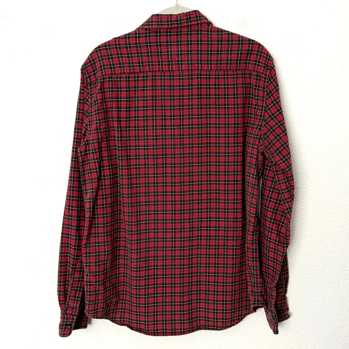 [Denim & Supply Ralph Lauren] Red Plaid Flannel Button Down Shirt Size Medium M - Image 2