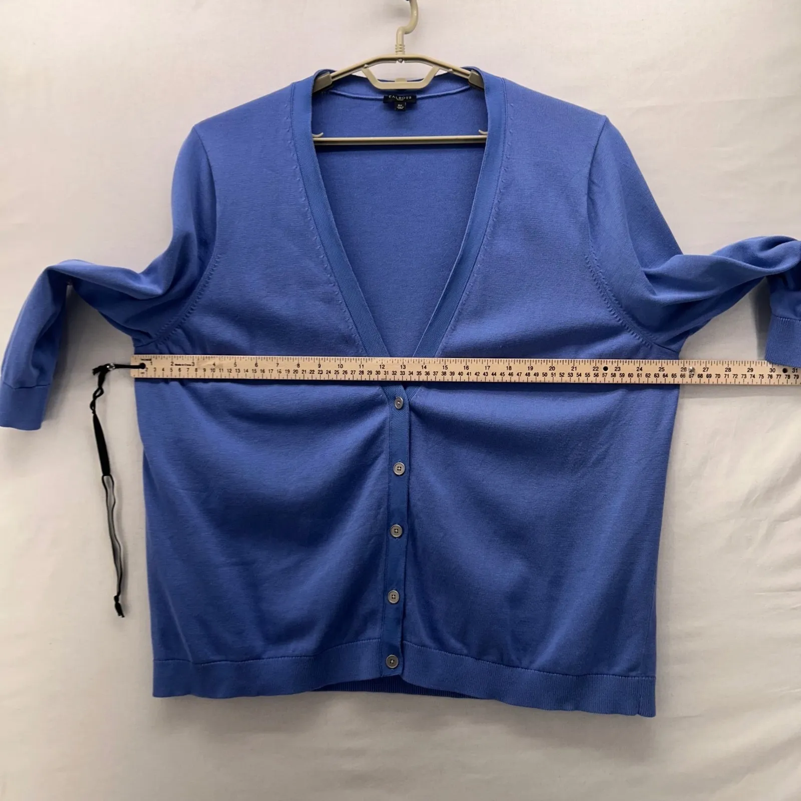 Talbots Cardigan Sweater Blue 3X - Image 10