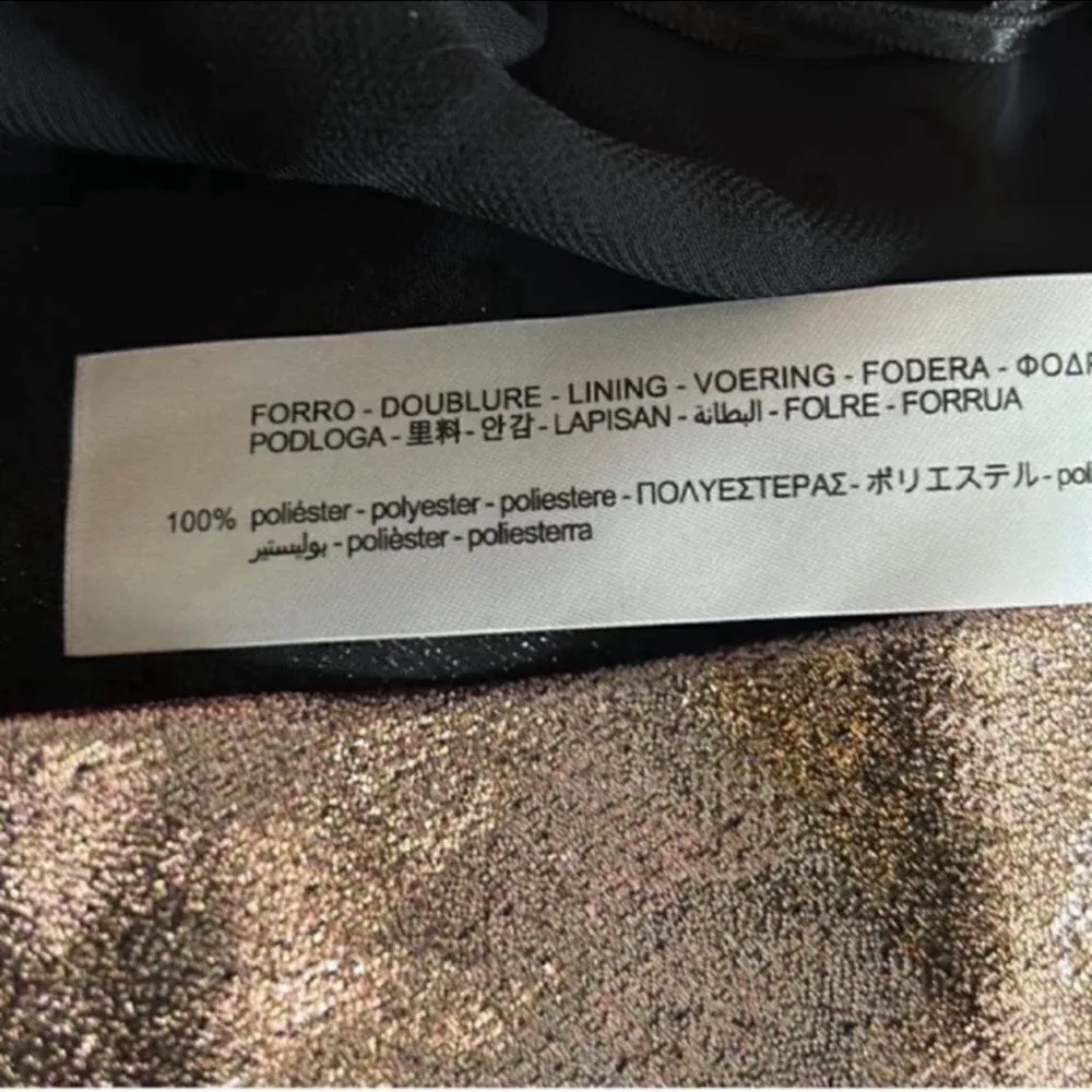 Zara Gold Crop Top(Size Medium) - Image 7