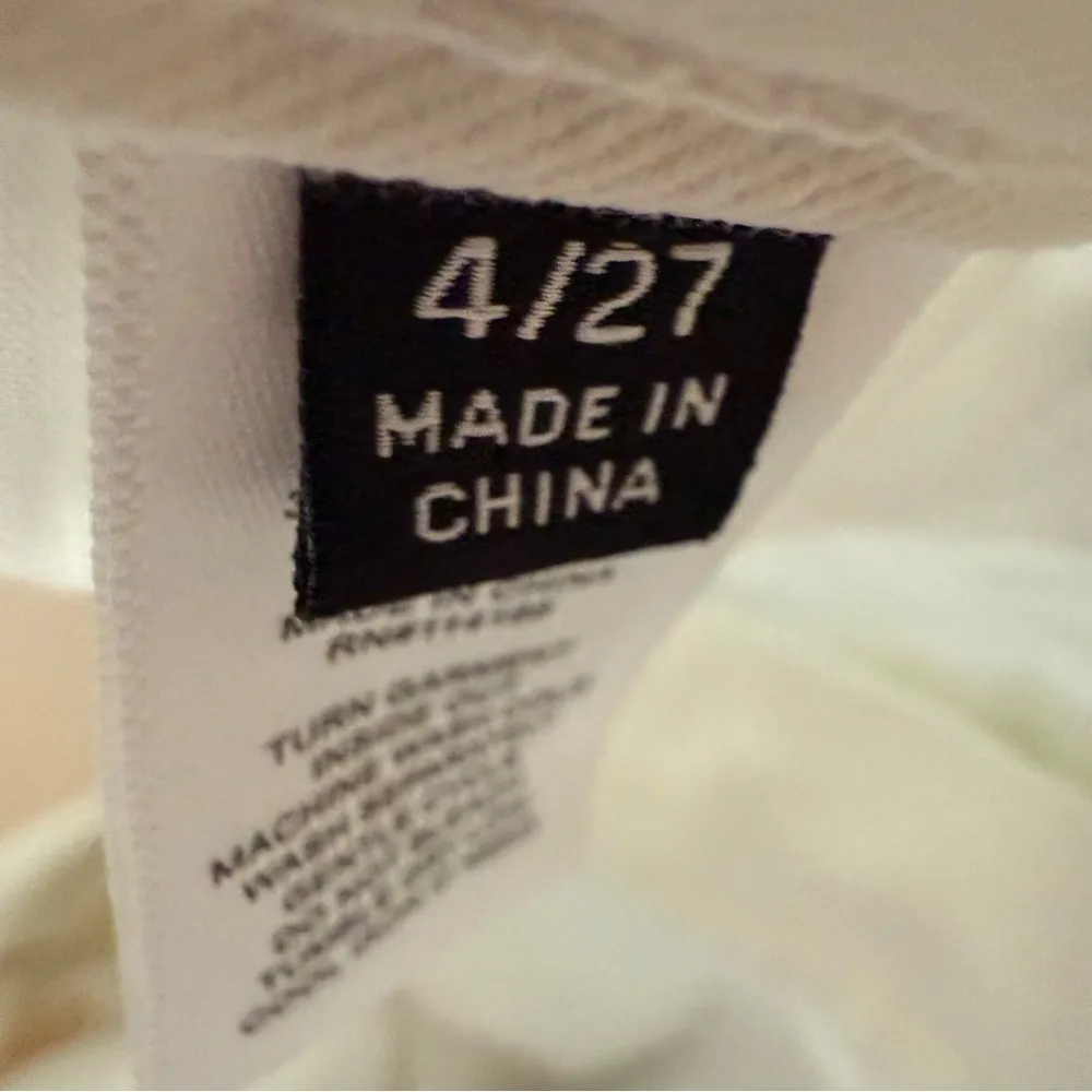 Frye High Rise Straight Leg Size 27 Winter White‎ Denim Jean NWOT - Image 9