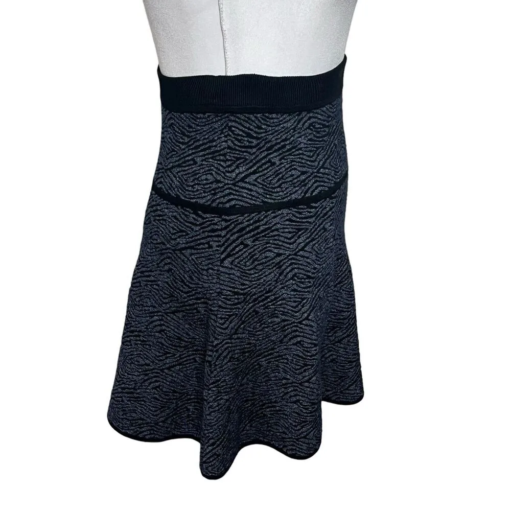 A.L.C ALC Knit Mini Skirt Flared High Waist Designer Stretch Womens Size XS - Image 2