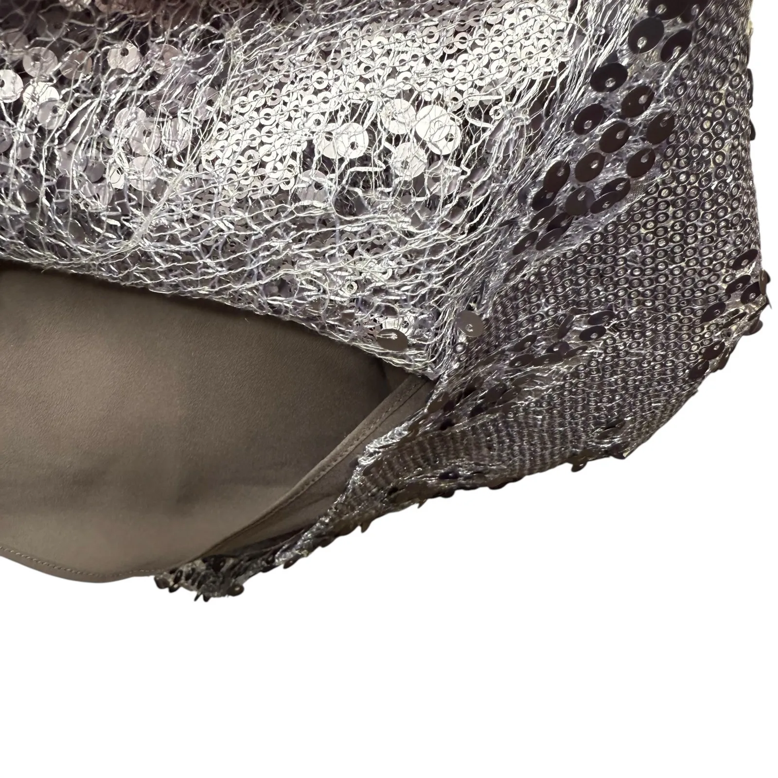 BCBGMaxAzria Sequin Strapless Dress - Image 4