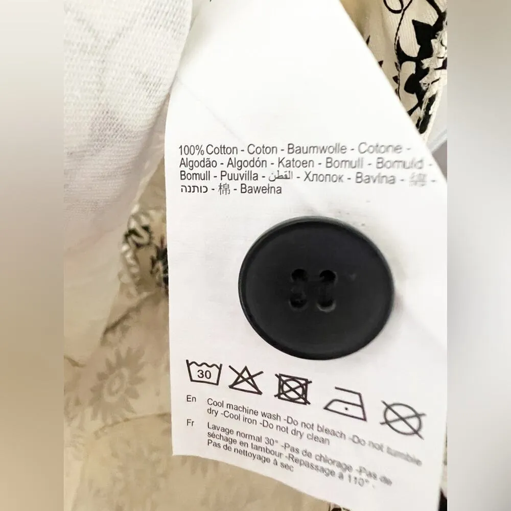 ROLLA’s Retro Plaza Cream Floral High Waist Boot Cut Crop Pants Size 6 Short - Image 7