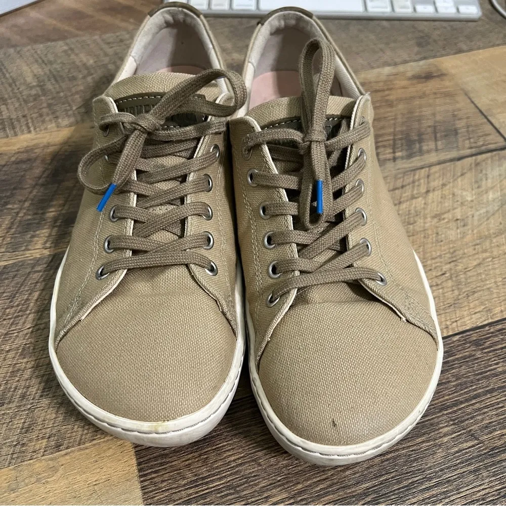 Birkenstock Arran Sneakers Khaki Canvas Size 38 Womens 7 Mens 5 Shoes - Image 2
