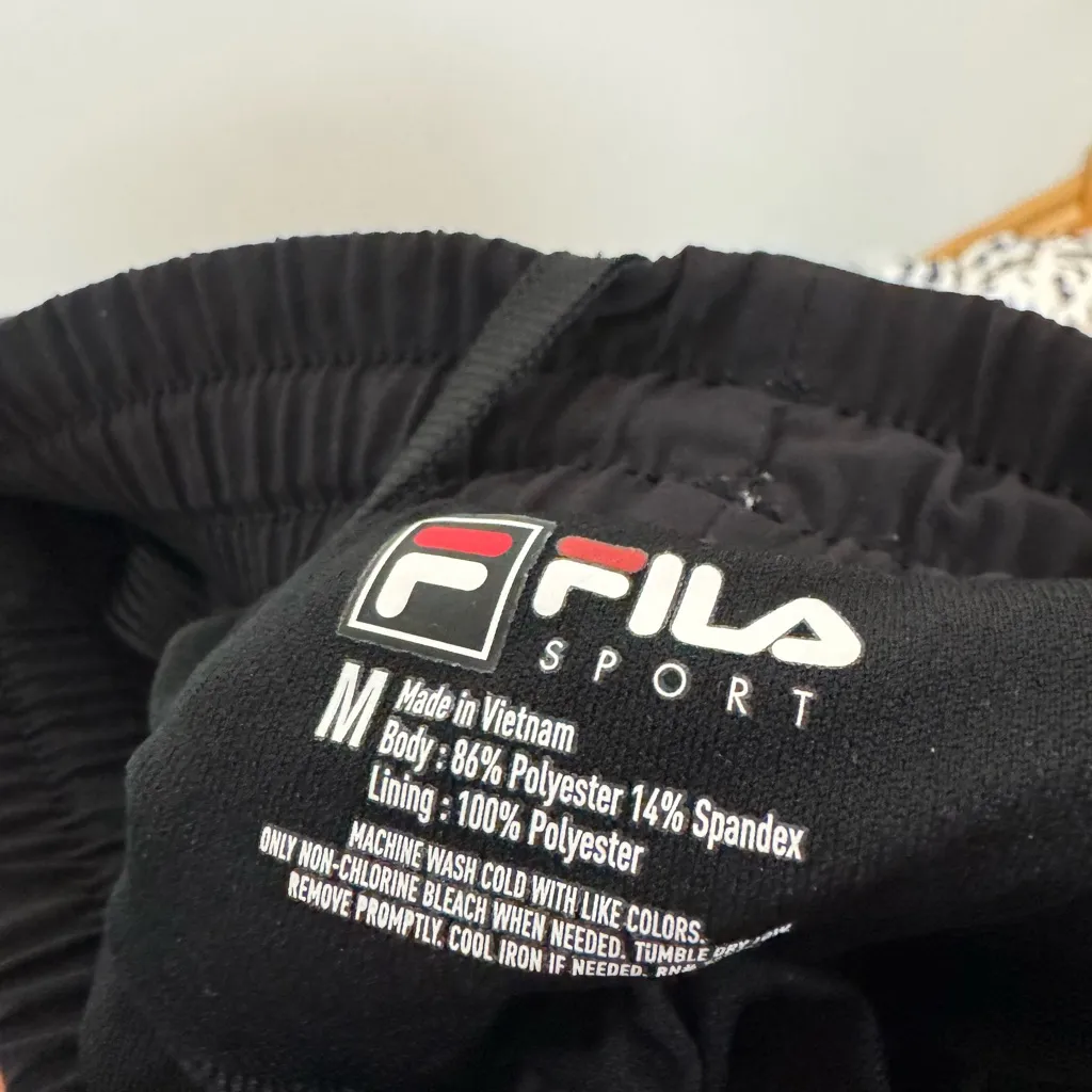 FILA Sport Black Athletic Pants - Size Medium - Image 4