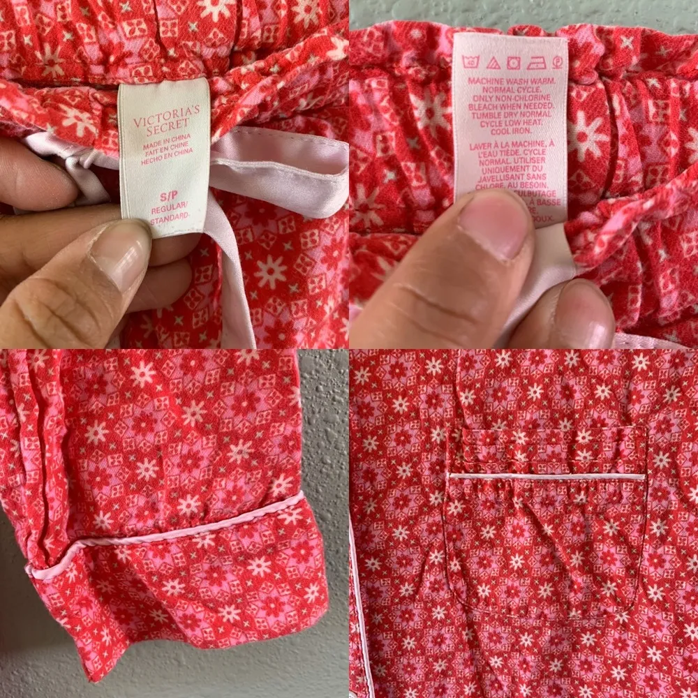 Victoria’s Secret Mayfair pj set sz S 2 piece pink - Image 2